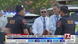 2 shootings less than 10 minutes apart under investigation in Raleigh