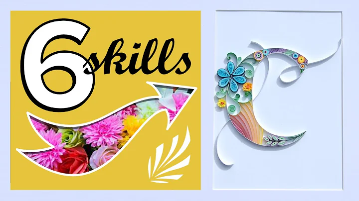 QUILLING:  How to Fill a Letter C Outline, Using 6...