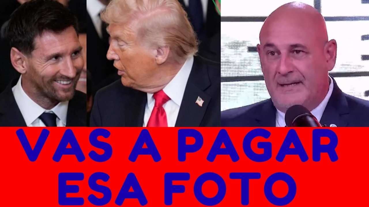ESA FOTO TE VA A SALIR MUY CARA - Santiago Cuneo advirtió a Lionel Messi sobre la foto Donald Trump