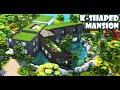 K-Shaped Japanese Mansion || #AsphodelAlphabetCollab || The Sims 4 Speed Build - NO CC