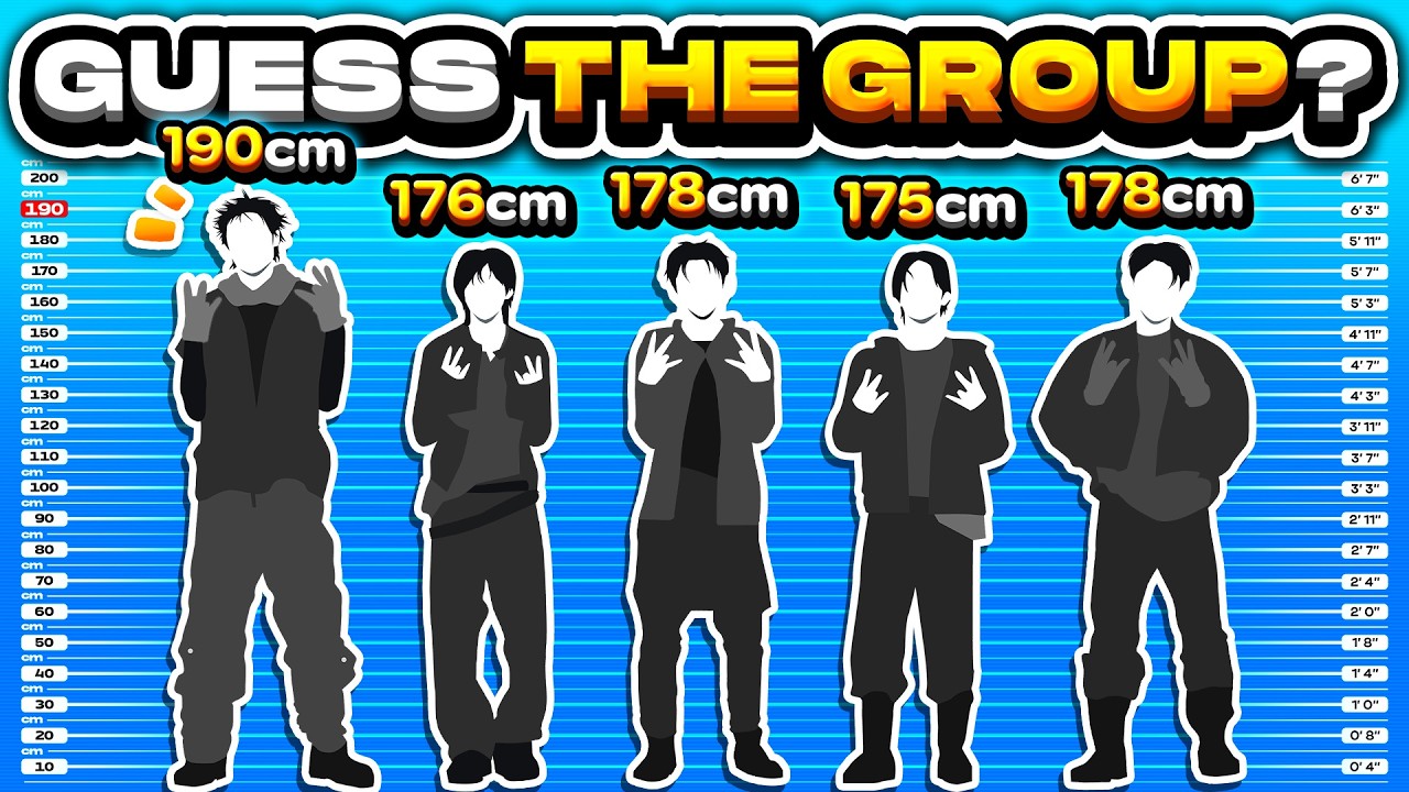 Guess the K-Pop Group by the Members’ Height! 📏🧍 ANSWER - KPOP QUIZ ⭐️