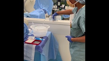 Pouring Sterile Fluid