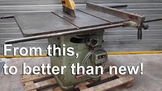 1960's Table Saw Restoration (Wadkin Bursgreen AGS 10) Part One.