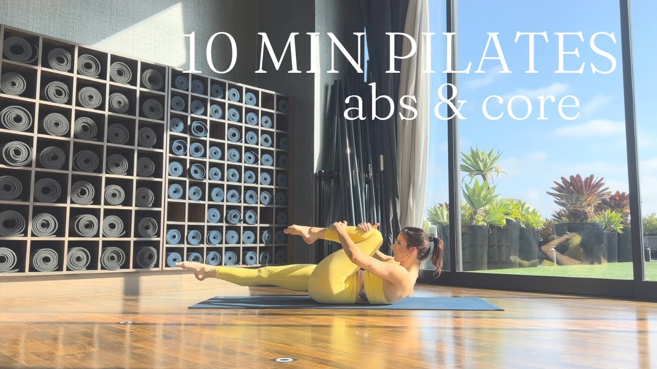 10 MIN POWER PILATES | Abs & Core | - YouTube