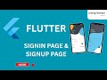SignUp and SignIn Form UI in Flutter | Beautiful Login & Registration Page Design