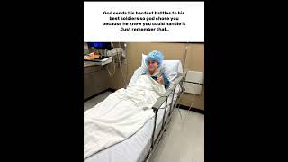 Just got knee surgery #angels #soldier #surgery #jesus