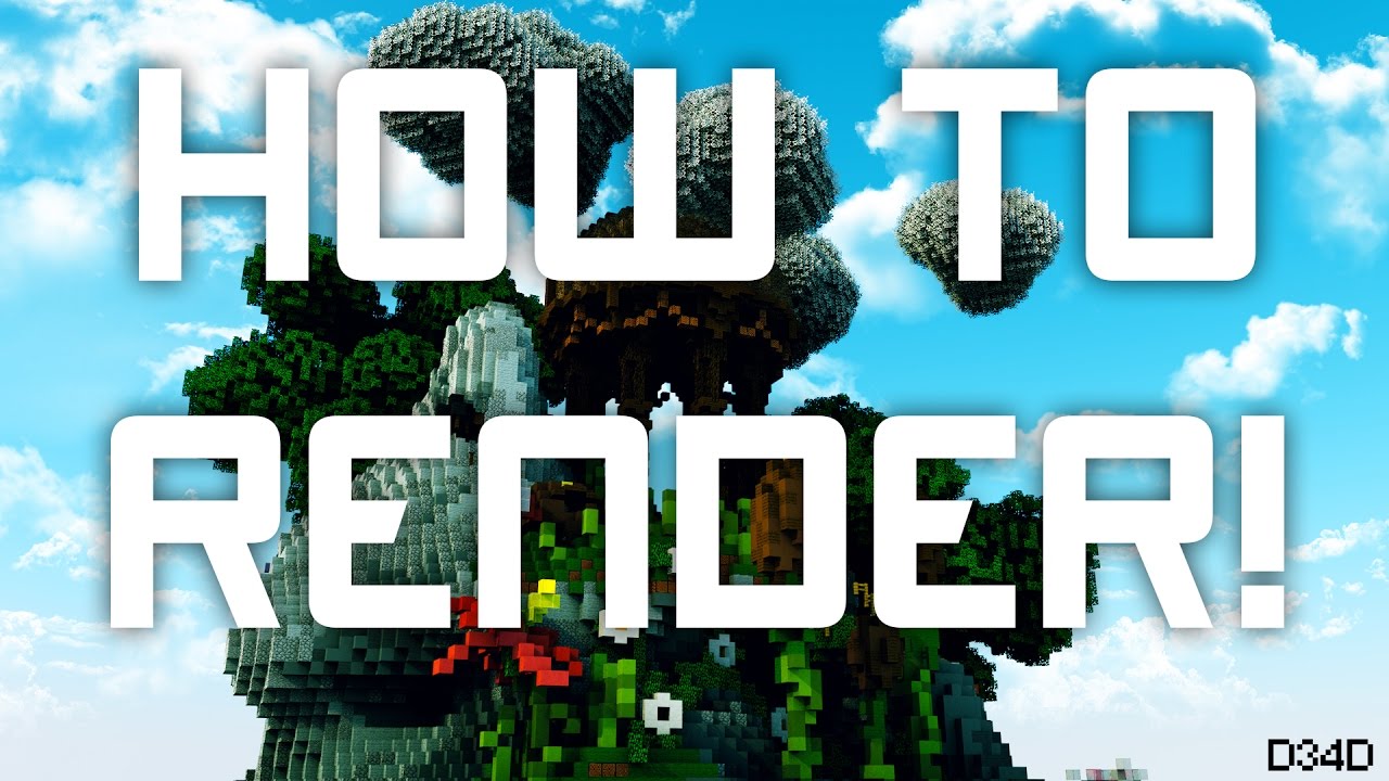 How to render a Minecraft build - YouTube