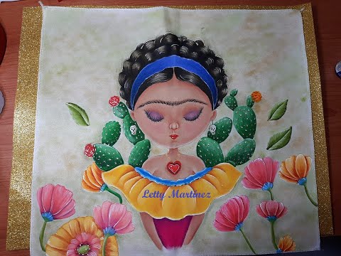 Frida Kahlo 3 Pintura en Tela Letty Martínez