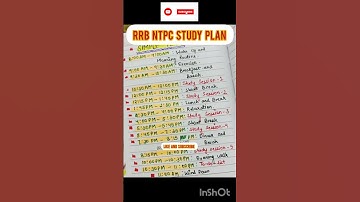 Rrb ntpc study plan || rrb ntpc strategy || rrb ntpc 2024 best study plan || rrb ntpc timetable