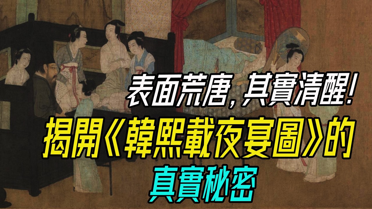 這不是宴會，是「諜戰」！《韓熙載夜宴圖》背後的皇室陰謀。#韓熙載夜宴圖 #韓熙載 #李煜 #顧閎中 #南唐 #五代十國 #南唐滅亡 #中國古畫 #宮廷陰謀 #歷史故事 #人物畫 #藝術解讀 #文化深讀