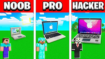Minecraft - NOOB vs PRO vs HACKER: NEW APPLE MacBook Build Challenge in Minecraft - Animation!