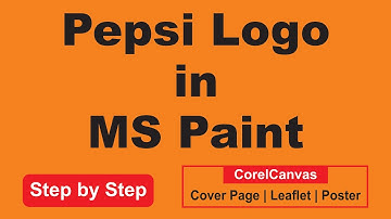 How to Draw a Pepsi Logo in MS Paint