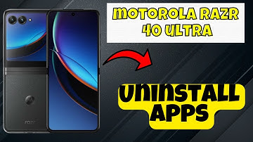 Uninstall Apps Motorola Razr 40 Ultra || How to uninstall apps || APPS deletion settings