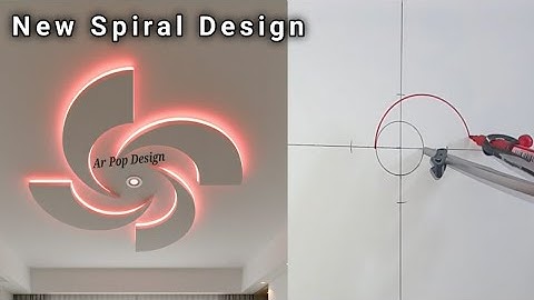 Latest Spiral Ceiling Design Marking ✍️💯 By Ar Pop Design 