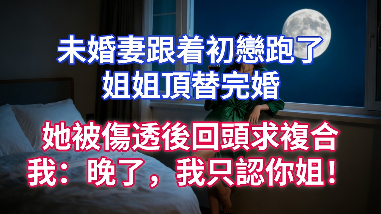 未婚妻跟着初戀跑了，姐姐頂替完婚，她被傷透後回頭求複合，我：晚了，我只認你姐！