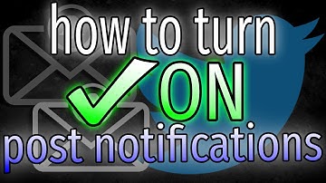 How to TURN ON Post Notifications on Twitter - super easy
