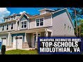 Decorated Model Home Tour w/ Unique Floorplan in Midlothian VA