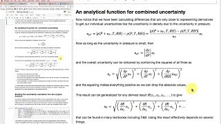 Deriving Uncertainty in Density