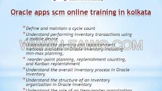 Oracle apps scm r12 online training in pune@magnifictraining 1