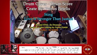 Video thumbnail of "Sting - Love Is Stronger Than Justice - Petros Pelelis - Drum Cover"