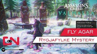 AC Valhalla Hallucination Challenge - Fly Agar Rygjafylke Mystery Pass Through Gates in Right Order screenshot 5