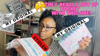 MY STOLEN DESIGNS ALL OVER THE INTERNET | 52 WEEK SAVINGS and 1000 SAVINGS CHALLENGE BINDERS