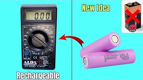 😮 New invention | How to make Rechargeable Multimeter at Home #battery #18650battery #rechargeable 🤔