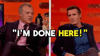 Liam Neeson Walks Off The Graham Norton Show After Heated Clash.