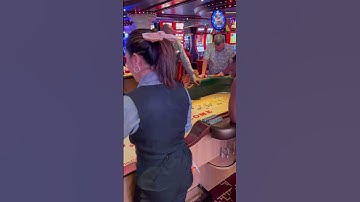 Live Craps Game Video of a Lady Rolling “Make EM All” Rolled ALL the numbers on the Carnival Sunrise