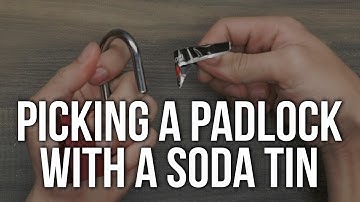 Picking A Padlock With A Soda Tin