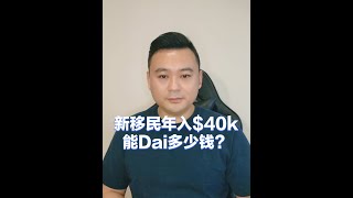 加拿大新移民年入40k 能贷多少款？