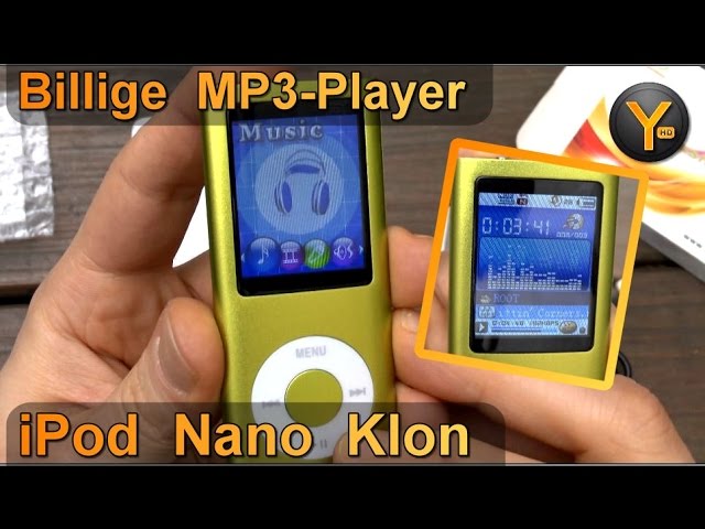 Billig MP3-Player im Test: "iPod Nano" Klon für 13 € / 8GB WMA MP3 Musik  Player - YouTube