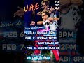 wowie de guzman sa U.A E. this Feb. 2026