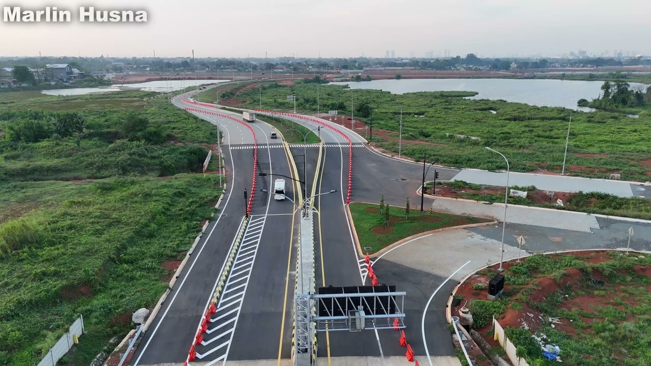Gerbang Tol Legok Dibuka Tol Serpong Balaraja Seksi 1B Simpang SS Legok Jalan Jatake Babakan Ramai