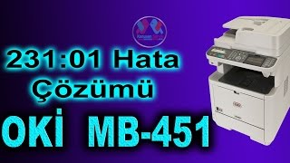 Видео Oki 231 error 01 - Oki MB451 Ve Oki -ES4191 Hata Çözümü (автор: konusan servis)