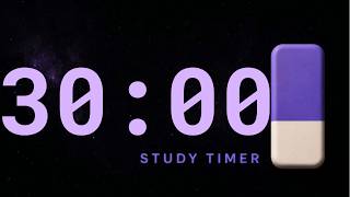 30 Minute Study Timer 📕 Countdown with focus music