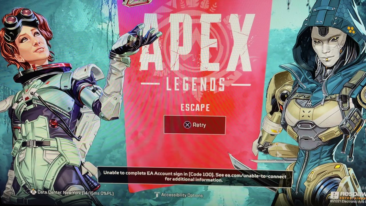 How to troubleshooting unable complete EA account code 100 apex legends PS5 PS4 2023