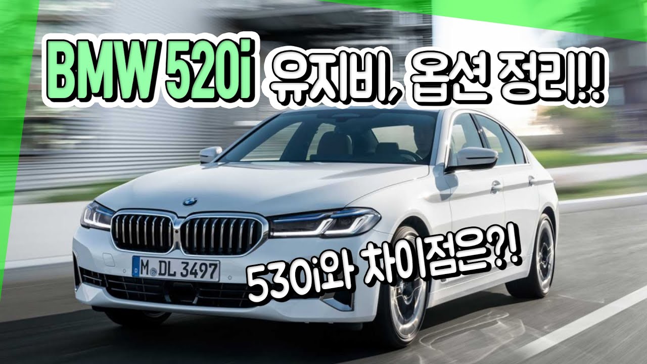 BMW 520i 초간단 정리!!(옵션,프로모션,보험,세금,기름 값) 530i와 차이점은?