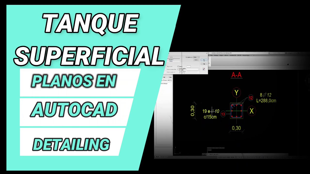 TANQUE SUPERFICIAL - DETAILING AUTOCAD