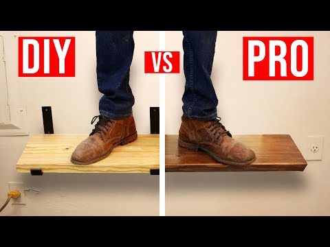 2 Ways To Do Floating Shelves - Which Is Stronger?