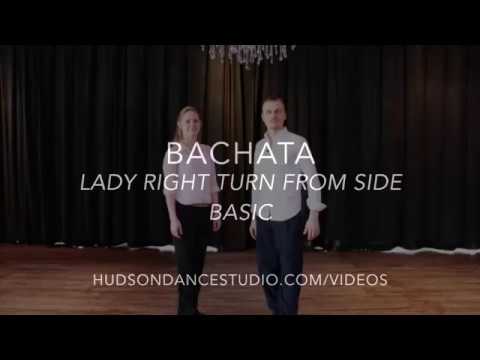 Bachata // Lady Right Turn From Side Basic - YouTube