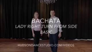 Bachata // Lady Right Turn From Side Basic