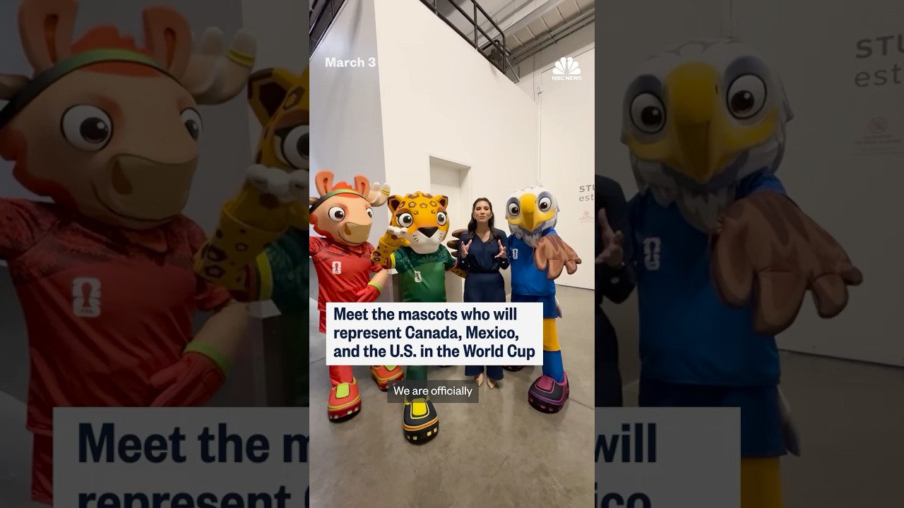 Meet the mascots who will represent Canada, Mexico, and the U.S. in the World Cup