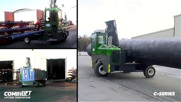 Combilift - C-Series - Multi-directional Forklift - Long Load Handling in the Oil Industry