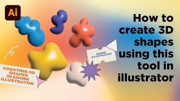 Tutorial #30: How to create 3D shapes using this tool in Adobe illustrator