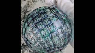 Blue Spruce Diamond Cut Handblown Gl Ornament