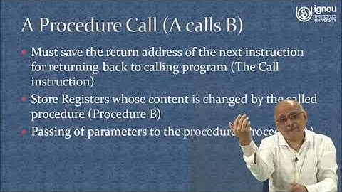 IGNOU Live Session on Procedure calls in 8086 Assembly Language Programming (MCA/BCA/PGDCA Students)