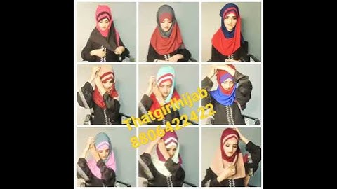 Instant hijab tutorial/Instant hijab/Criss Cross Dual colour Instant hijab Thatgirlhijab 8806422422