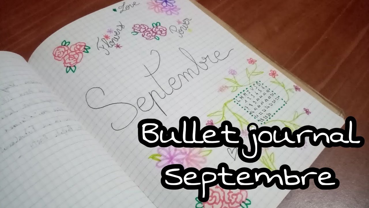 Bullet journal- SEPTEMBRE - YouTube