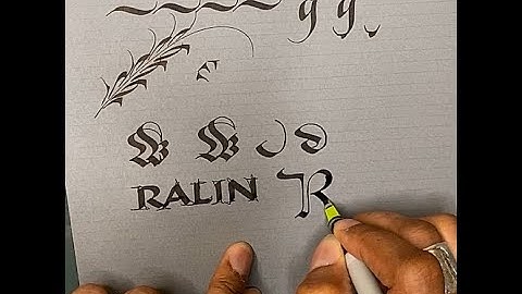 Pilot Parallel Pen calligraphy demo with Paul Antonio
